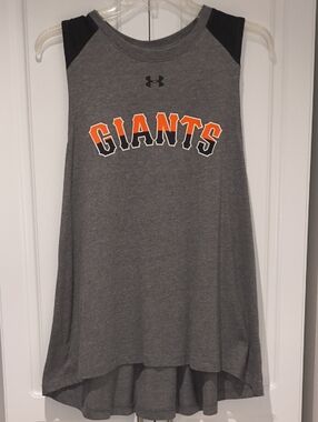 Under Armour Heather Grey SF Giants Tunic Tank Top